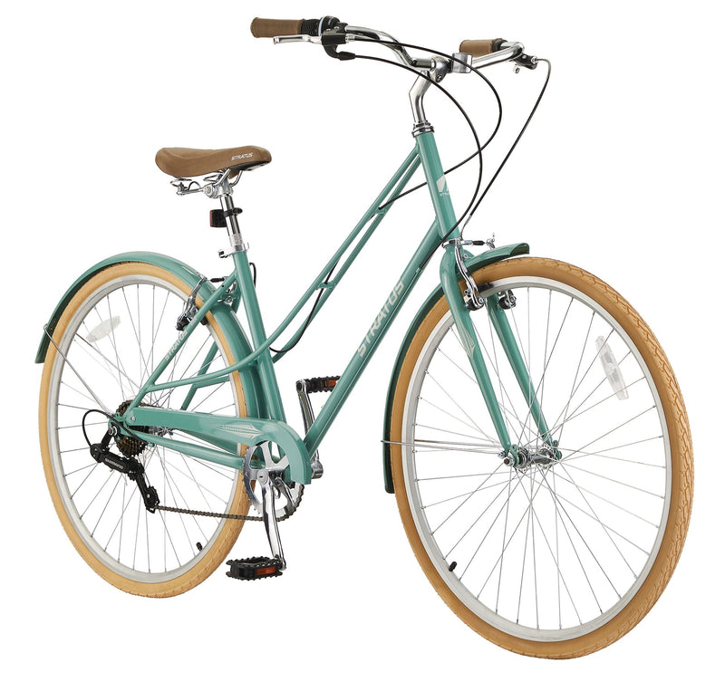 Trillium Adult Bike, 700C, 7-Speed Cruiser Bike, Green Z6062