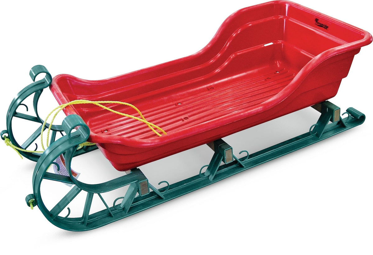 Snow Cutter Baby & Toddler Lightweight Vintage Style Sleigh/Sled with Tow Rope