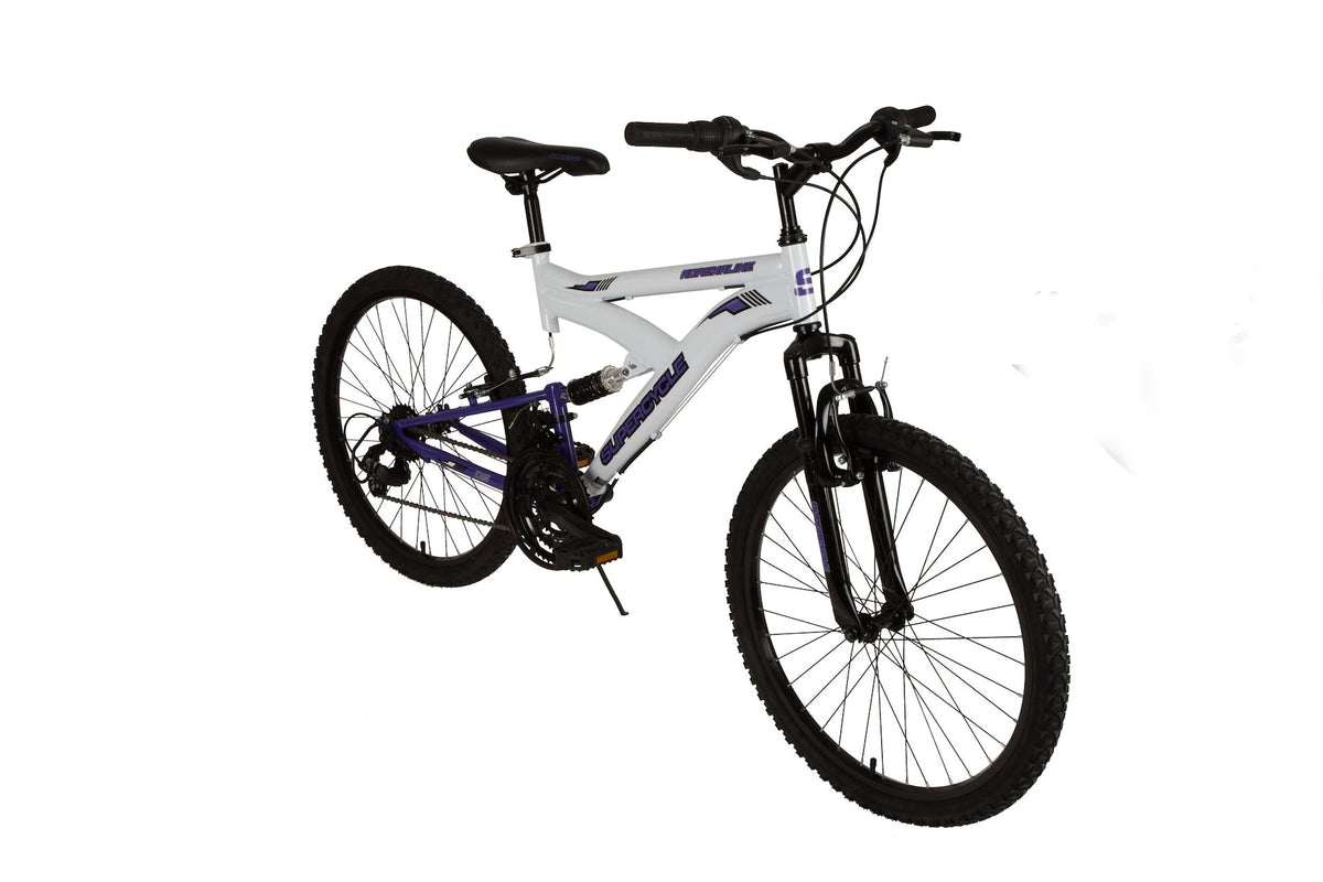 Adrenaline Youth DS Mountain Bike 24-in, White