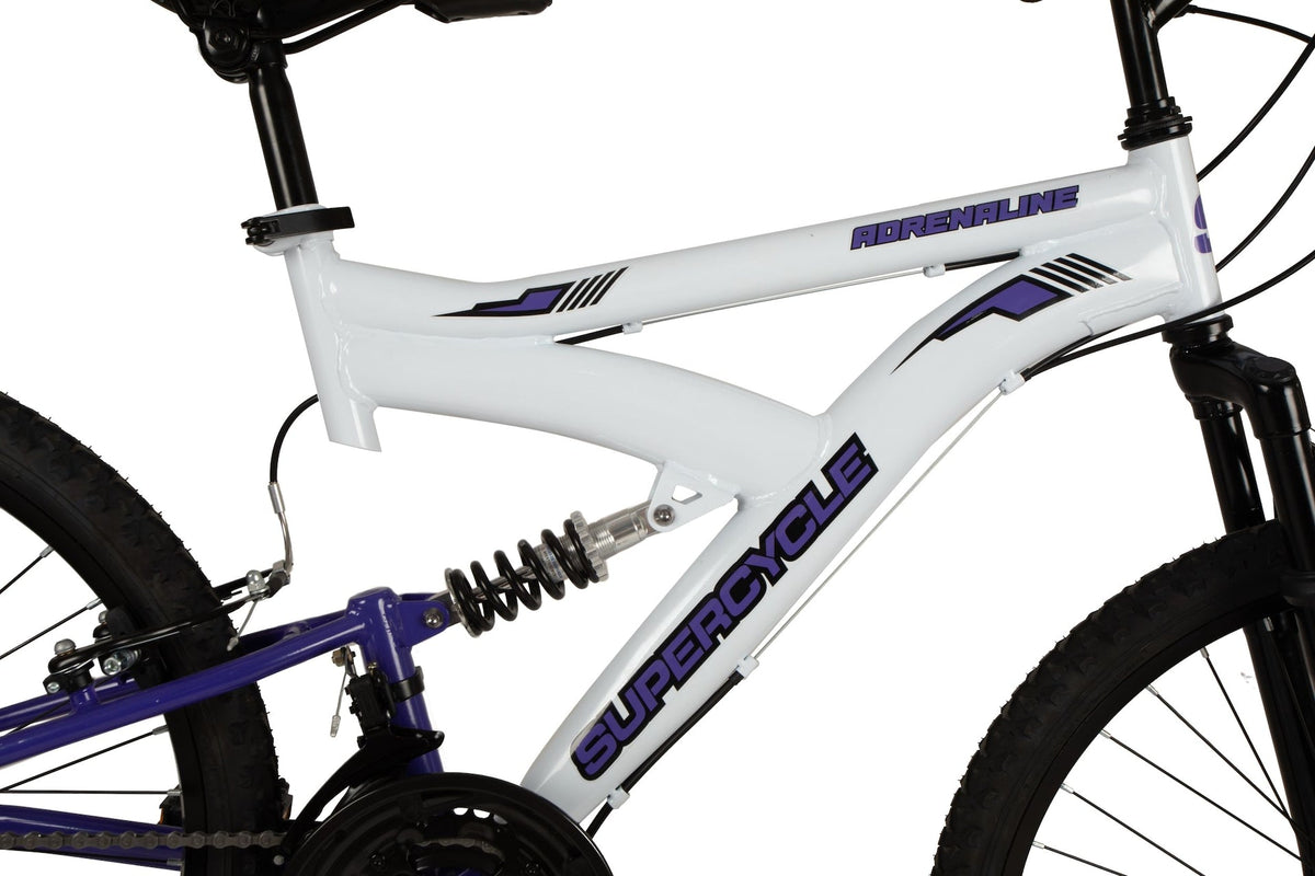Adrenaline Youth DS Mountain Bike 24-in, White