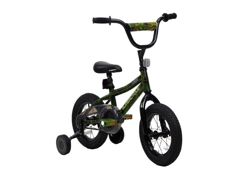 Youth Bike with Hi-Ten Steel Frame, 12-in, Camo R7047