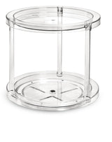 Clear 2-Tier Rotating Turntable Organizer