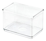 Clear Stackable Large Shallow Organizing Storage Bin, 1.75-L