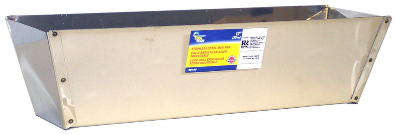 Stainless Steel Drywall Joint Compound Mud Pan with Sheared Edges, 12-in B5432