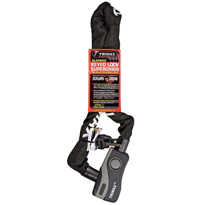 36-in Alarmed Lock with Thex Superchain, Corrosion- resistant X156