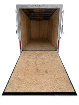 6 x 12-ft Enclosed Utility Trailer with Ramp Door