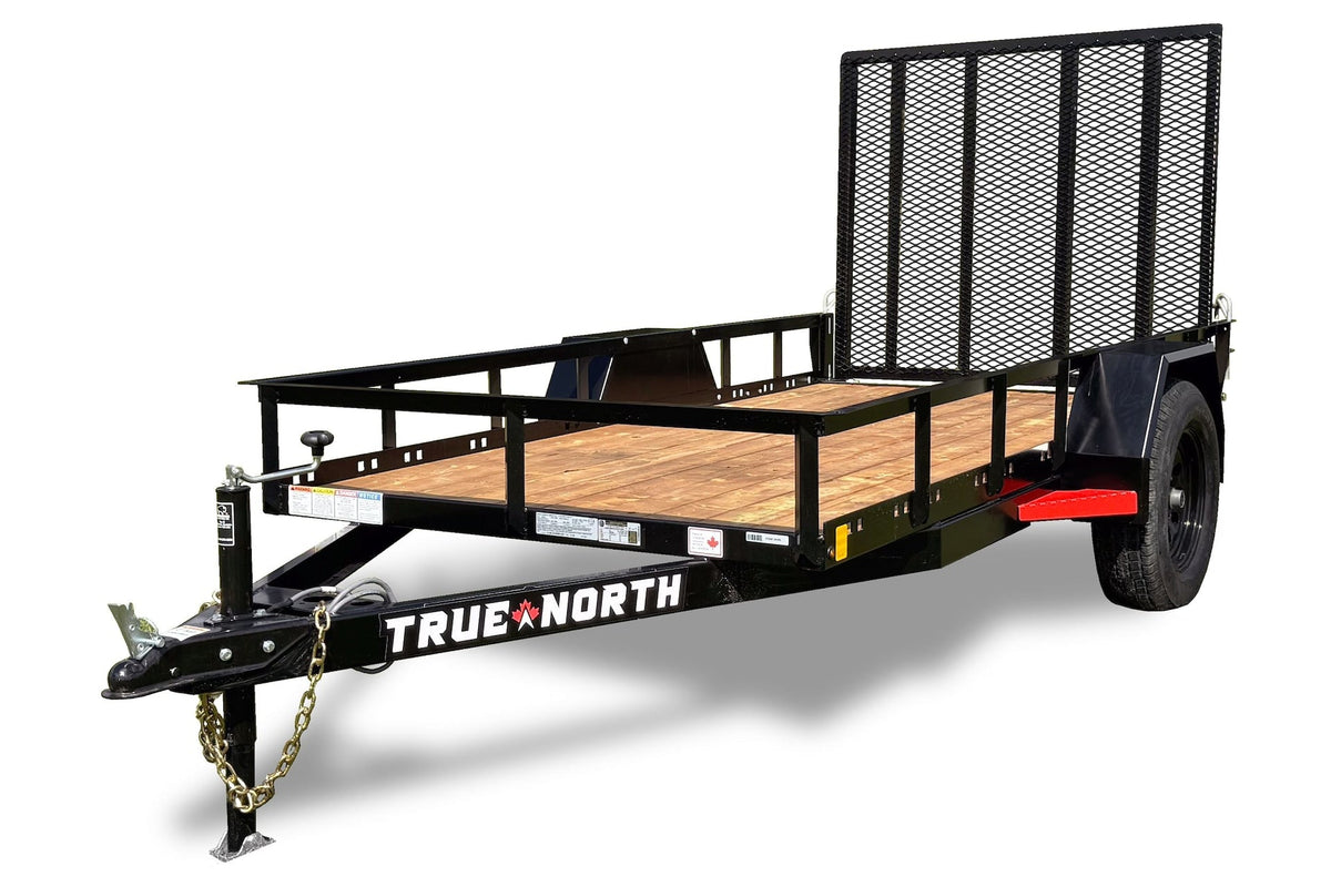 60-in x 10-ft Landscape Utility Trailer with Ramp Gate