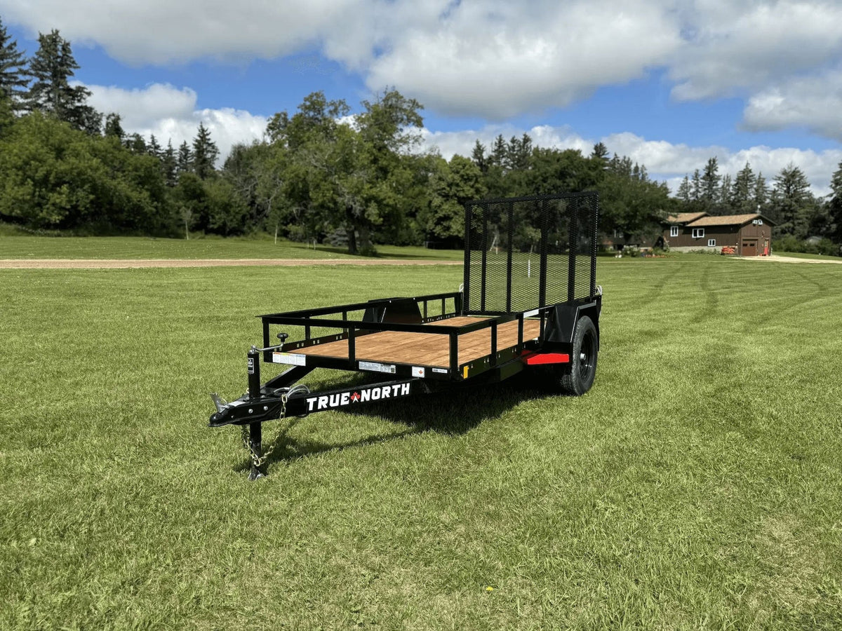 60-in x 10-ft Landscape Utility Trailer with Ramp Gate