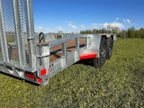 83-in x 16-ft Tandem Axle Utility Trailer, Galvanized