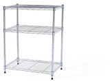 Type A 3-Tier Storage Rack, No Tool Assembly, Chrome