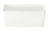 type A Flexible Storage Bin with Lid, White, 3.8-L