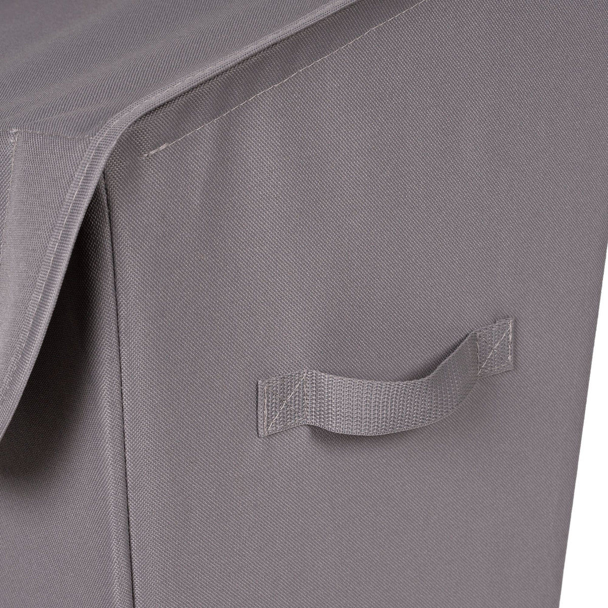 type A Laundry Hamper with Lid, 19.3 W x 12 D x 24-in H, Grey