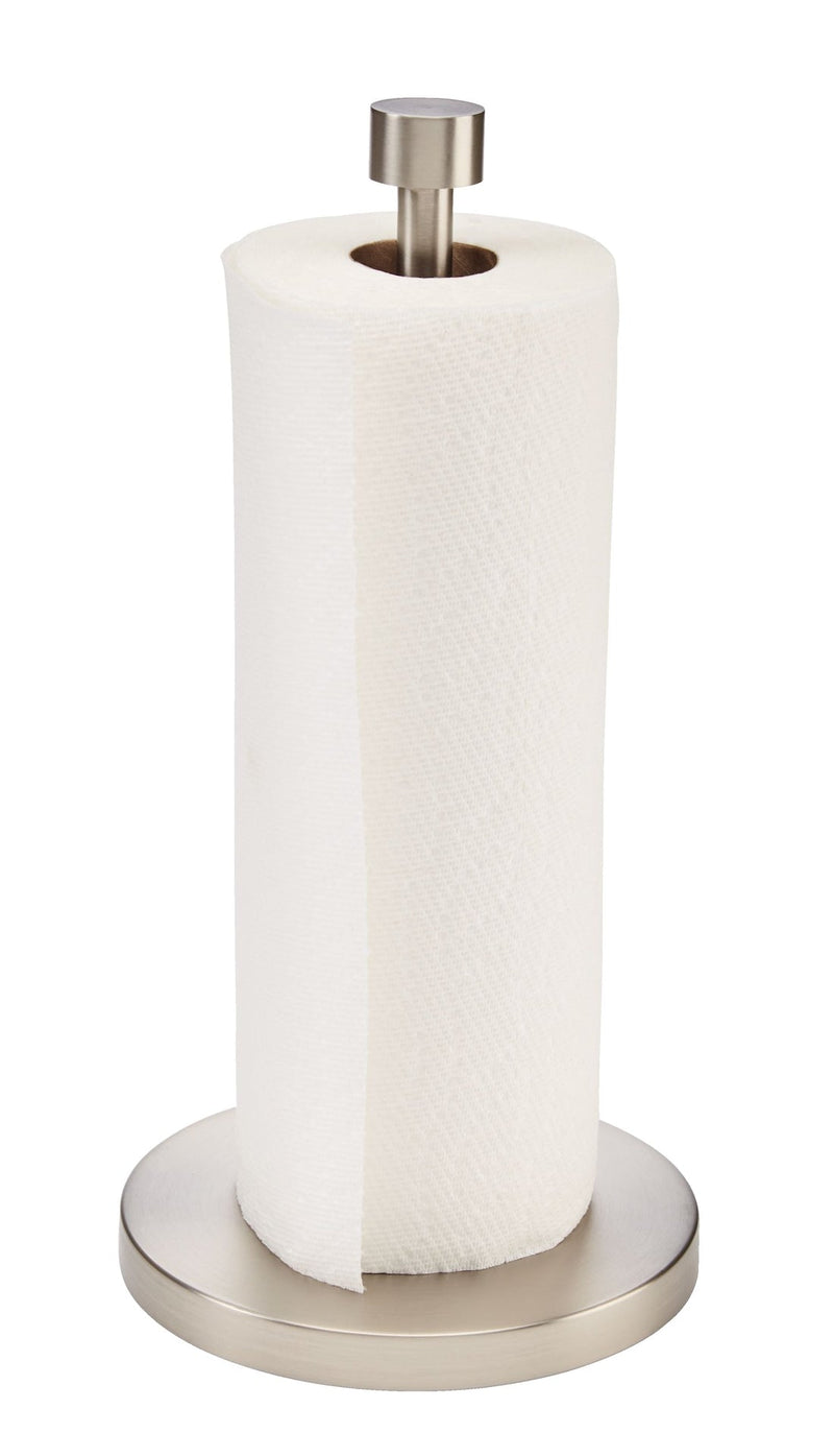 Radiant Stainless Steel Upright Kitchen Countertop Paper Towel Holder with Weighted Base O3736