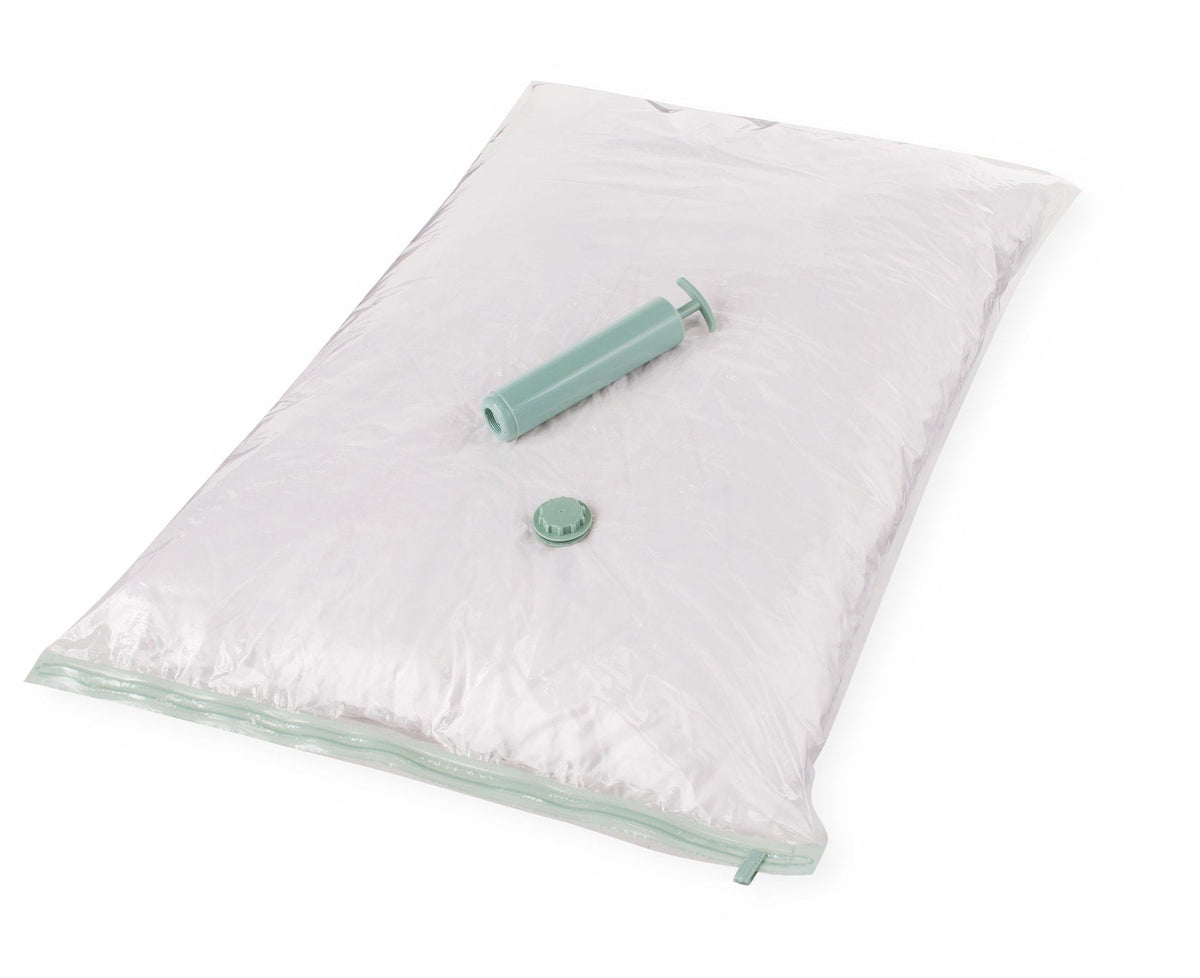 type A Reusable Vacuum Seal Storage Bag with Pump, Jumbo, 3-pk