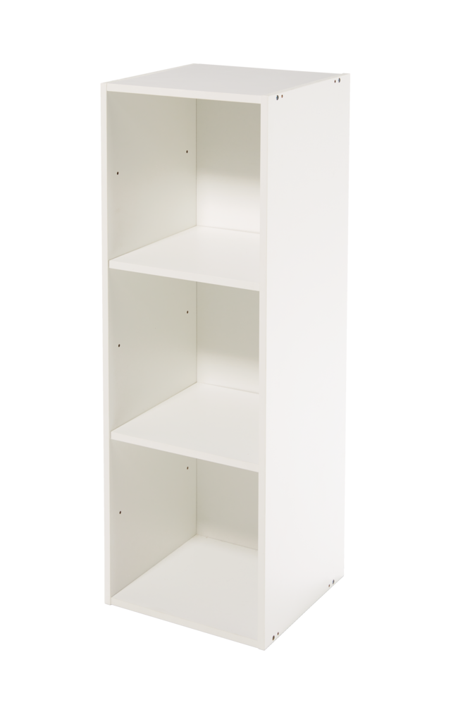 Stack Modular 3-Shelf Organizer, White I8085