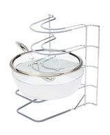 Type A Stay 5-Slot Kitchen Cabinet/Cupboard Storage Rack For Bakeware/Trays/Pans/Lids, Chrome