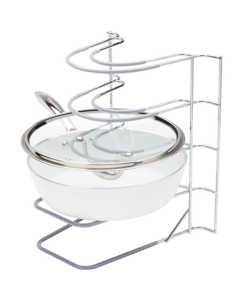 Stay 5-Slot Kitchen Cabinet/Cupboard Storage Rack For Bakeware/Trays/Pans/Lids, Chrome N6913