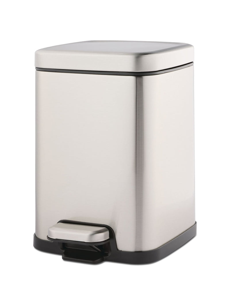 Stella Stainless Steel Rectangular Step Indoor Refuse Container, B4-L I4571