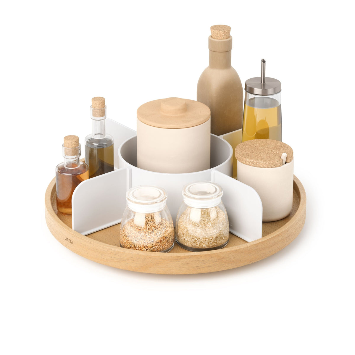 Bellwood 5-Section Lazy Susan with Removable Dividers