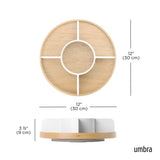Bellwood 5-Section Lazy Susan with Removable Dividers