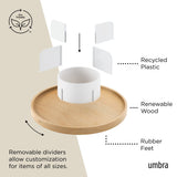 Bellwood 5-Section Lazy Susan with Removable Dividers