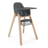 Ciro Sleek Easy-to-Clean High Chair, Jake-Charcoal