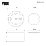 Anvil Matte Stone Round Composite Vessel Bathroom Sink/Basin with Deep Bowl, White
