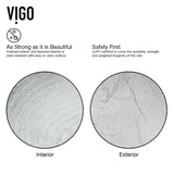 Glass Simply Silver Bathroom Sink/Basin Set with Niko Faucet and Round Vessel