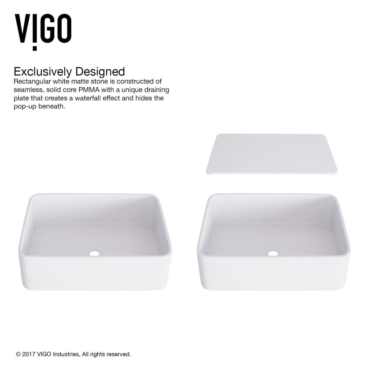 Jasmine 18x15-in Deep White Bathroom Sink/Basin with Rectangular Vessel