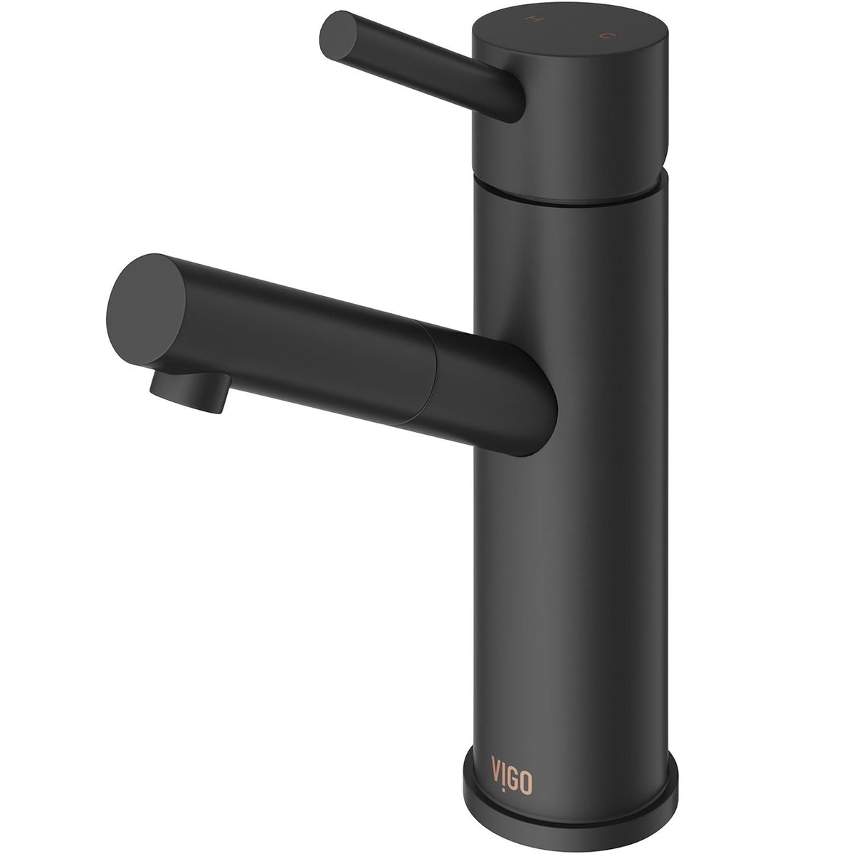Single Handle Single Hole Bathroom Sink Faucet, Matte Black