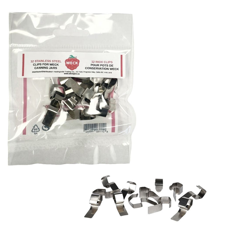 Stainless Steel Clamps for Jars, BPA-free, 12-pk Q7024