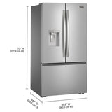 Whirlpool 36 in. 30 cu ft. Standard Depth French Door Refrigerator with In-Door Water and Ice Maker