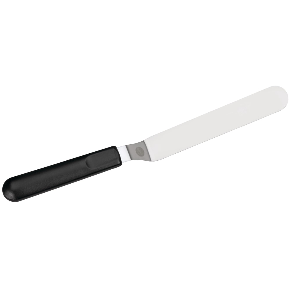 Stainless Steel Offset/Angled Spatula, Black, 13-in