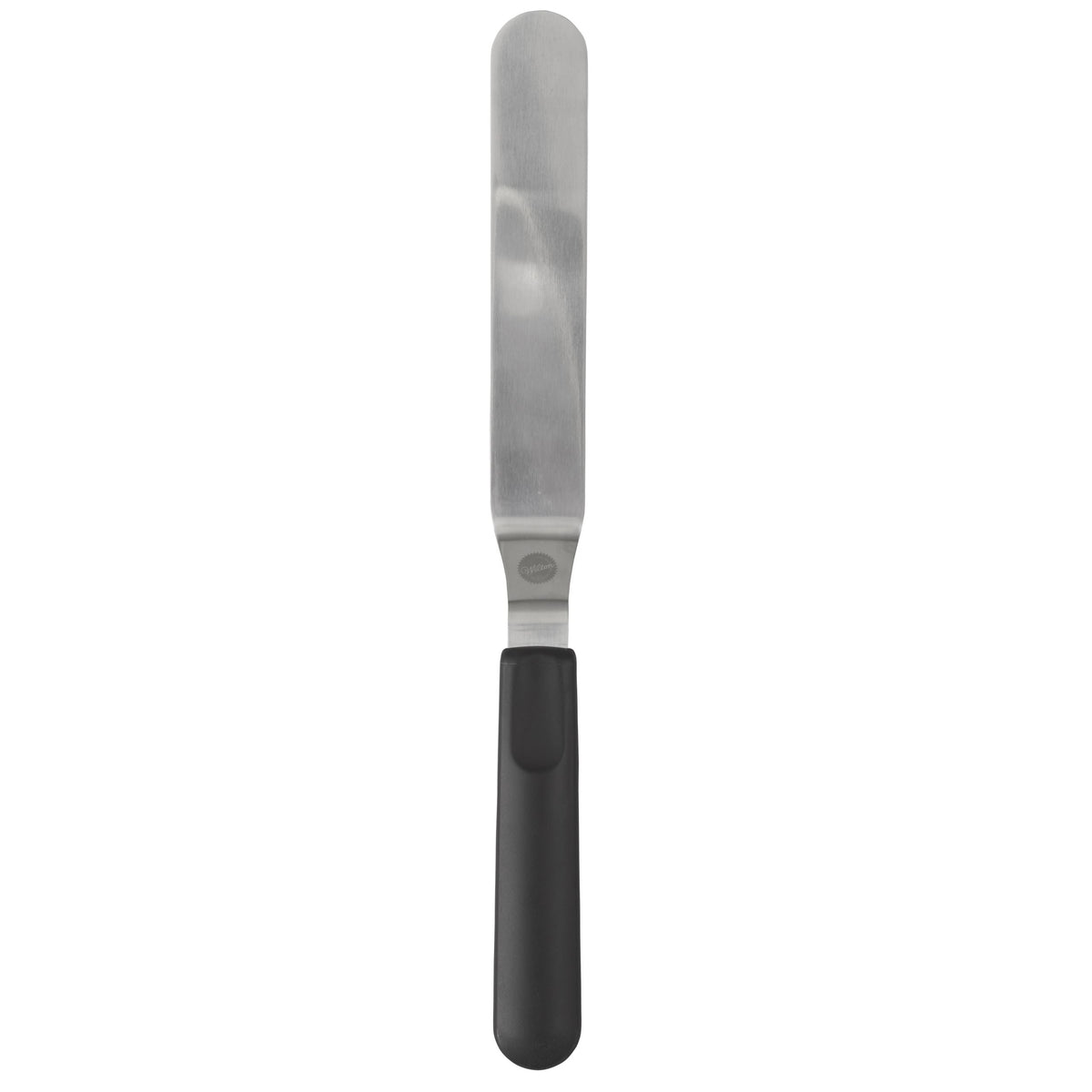 Stainless Steel Offset/Angled Spatula, Black, 13-in