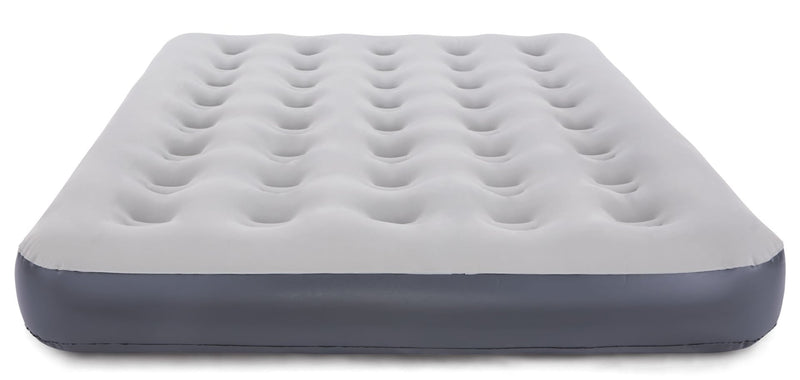 Single-High Inflatable Air Mattress/Airbed with 2-in-1 Pump For AC/DC Outlets, Queen Y6008