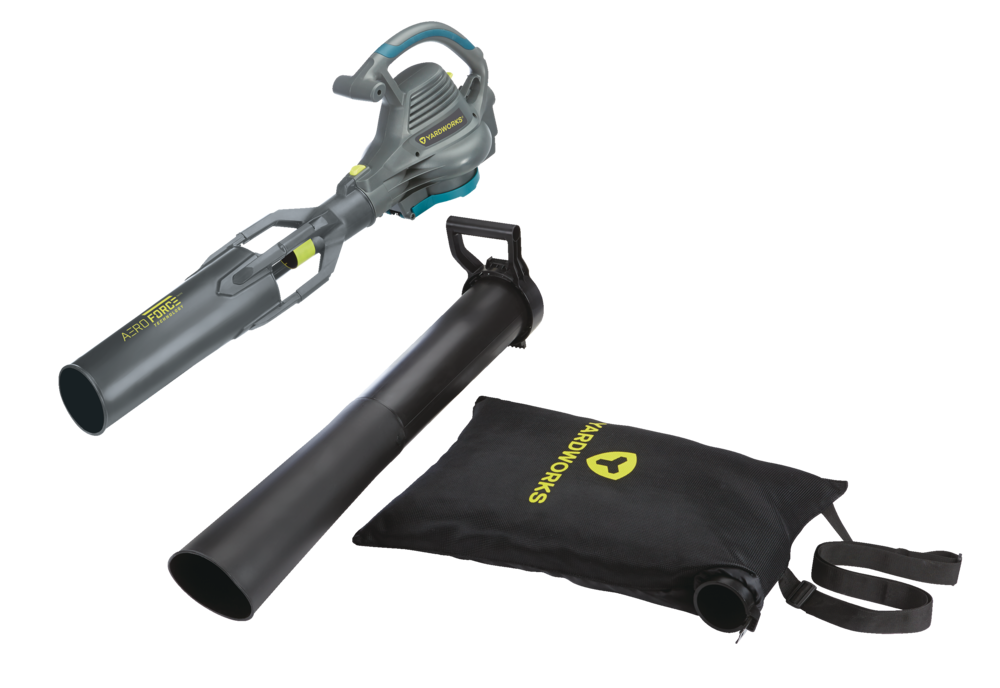 12 Amp Electric Leaf Blower/Vacuum with Aero Force Technology Black