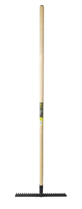 18.5-in Wide Metal 26-Tine Landscape Rake, 60-in Hardwood Shaft