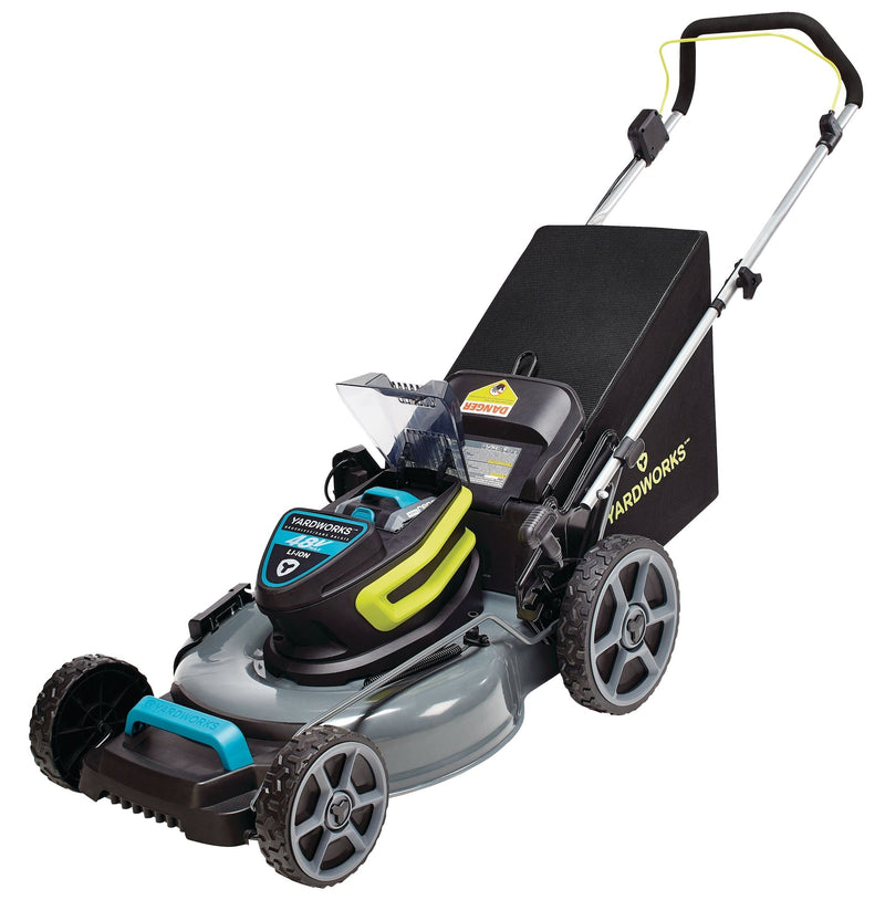 48V 3-in-1 Cordless Brushless Push Lawn Mower, 20-in with 5Ah Battery & Charger O7929