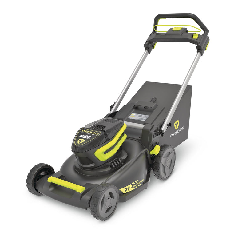 48V 3-in-1 Cordless Brushless Self-Propelled Mower, 21-in with 6Ah Battery & 2Ah Charger R4623